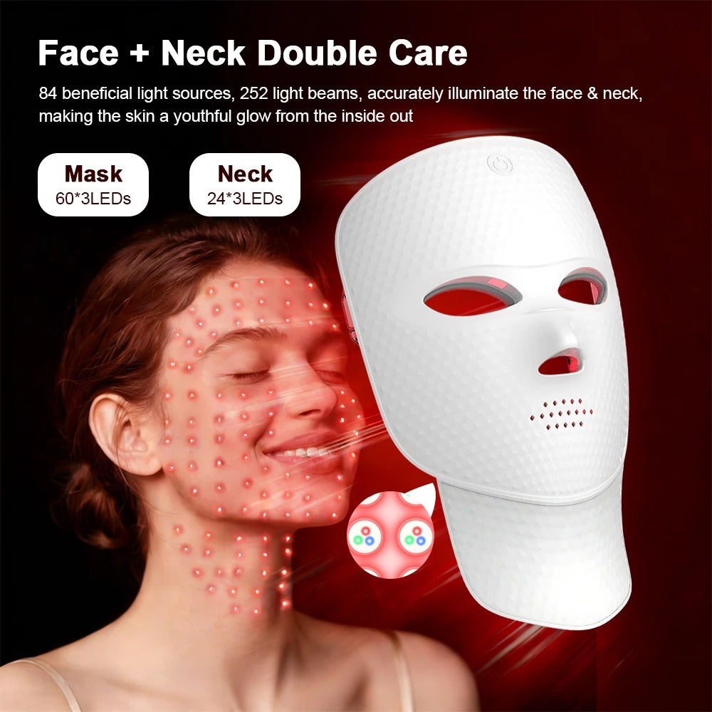 GLOWTECHS™ 7-Color LED Light Therapy Facial Mask