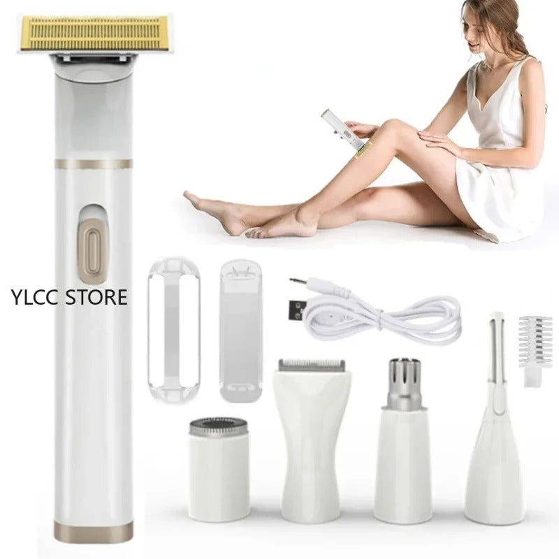 GLOWTECHS™ 5-in-1 Rechargeable Lady Shaver