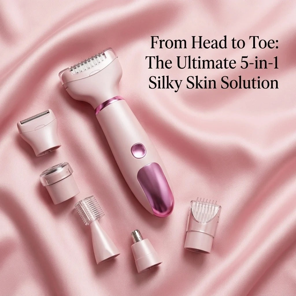 GLOWTECHS™ 5-in-1 Rechargeable Lady Shaver