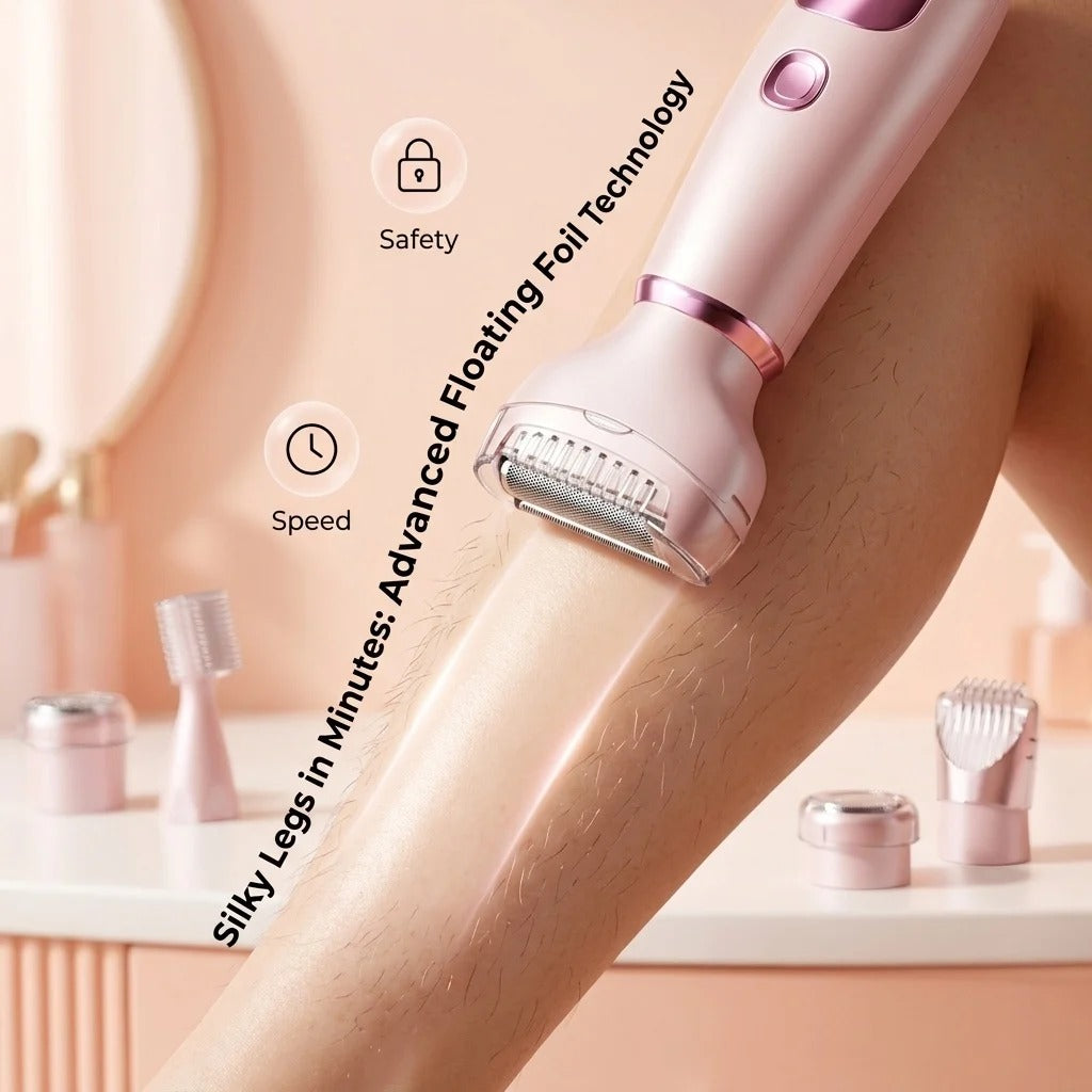 GLOWTECHS™ 5-in-1 Rechargeable Lady Shaver